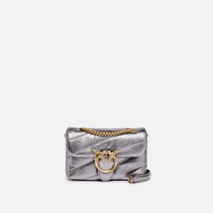 Borsa a tracolla Baby Love Bag Puff in nappa laminata