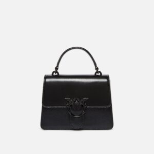 Borsa a mano piccola Mini Love Bag One Top Handle Light in pelle shiny