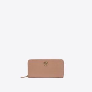 Portafoglio zip-around in pelle
