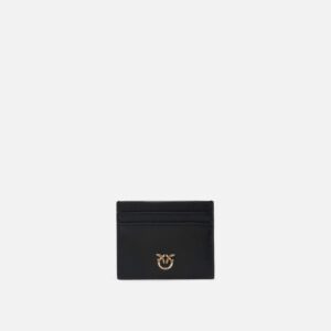Portacarte in pelle con logo Love Birds