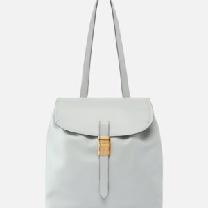 Zaino medio Saddle Backpack in pelle con anelli logati