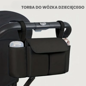 ToddlerOrganizer – Wodoodporny i pojemny – organizer do wózka dziecięcego z uchwytami na butelki