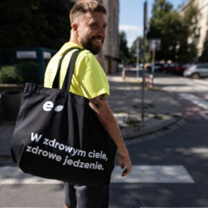 Torba bawełniana - W zdrowym ciele, zdrowe jedzenie.